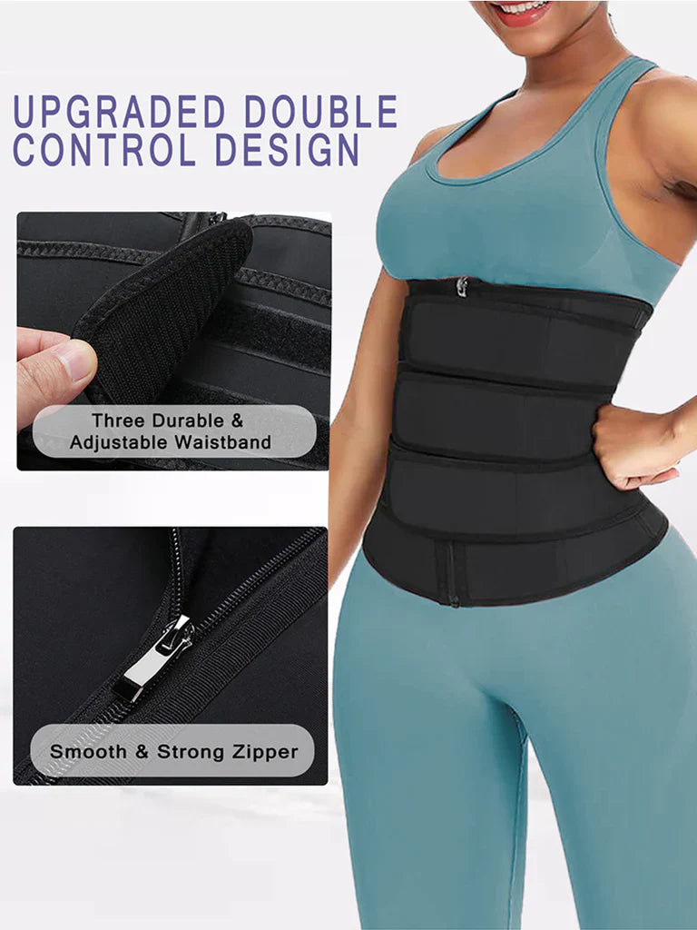 YIANNA Waist Trainer Corset For Weight Loss with Three Waist Belts