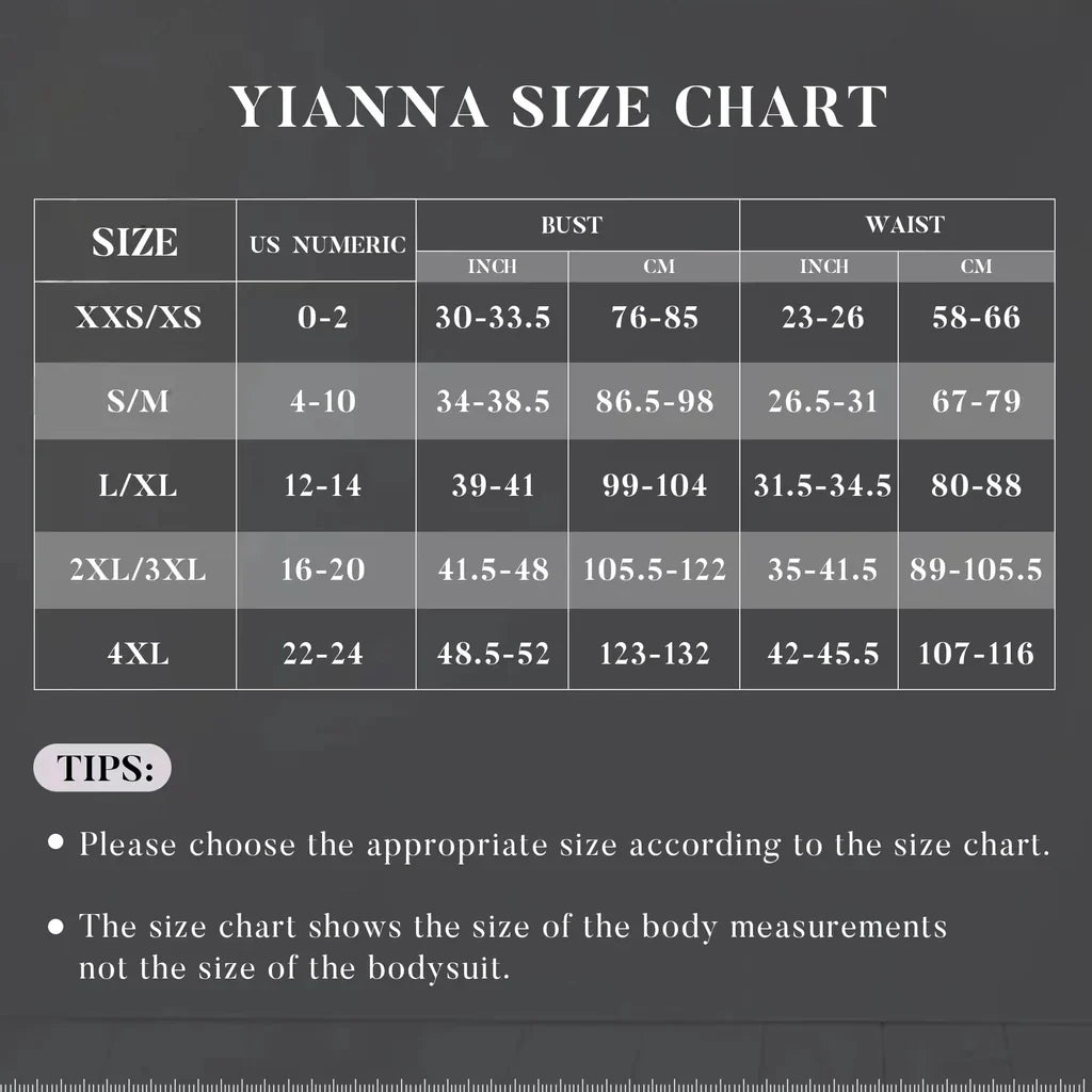 YIANNA Bodysuit for Women Tummy Control Shapewear Open Bust Mid-Thigh Body Shaper